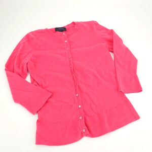 Express Sweater Women's Medium Cashmere Blend Cardigan Button Front Pink